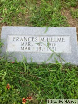 Frances M Helme