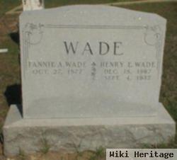 Fannie E. Wade