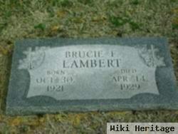 Brucie F. Lambert