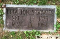 Etta Jones Bowles