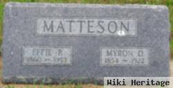 Myron D Matteson