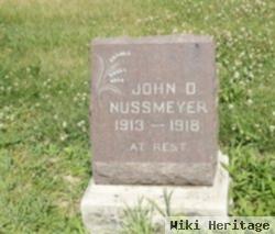 John D Nussmeyer
