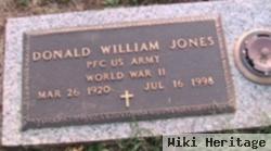 Pfc Donald William Jones