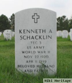 Kenneth A Schacklin