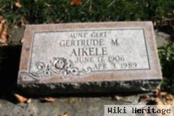 Gertrude M Aikele