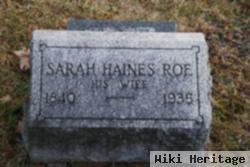 Sarah Haines Roe