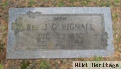 Rev James G. Bignall