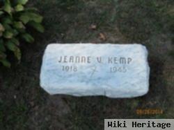 Jeanne V Kemp