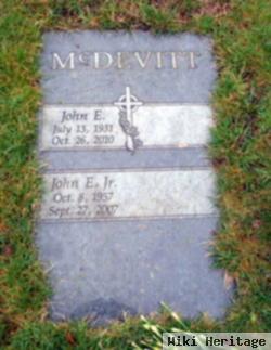 John E Mcdevitt, Jr