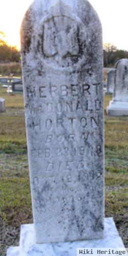 Herbert Mcdonald Horton