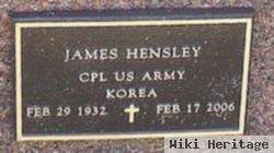 Cpl James Hensley