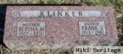 Bertha M Klinker