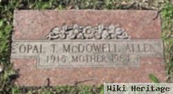 Opal T Mcdowell Thompson Allen