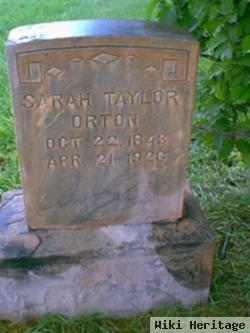 Sarah Taylor Orton