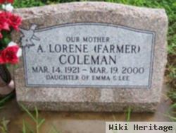 A. Lorene Farmer Coleman