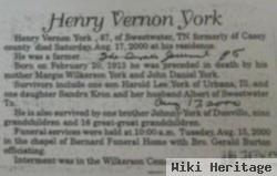 Henry V. York