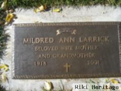 Mildred Ann "millie" Weivoda Larrick