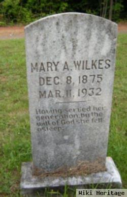 Mary A Hall Wilkes