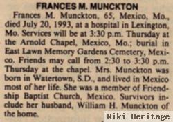 Frances M. Munckton