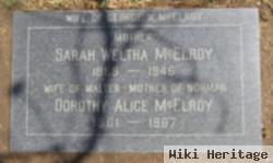 Dorothy Alice Wickes Mcelroy