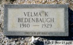 Velma K Bedenbaugh