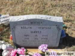 Roslyn Yvonne Hayes