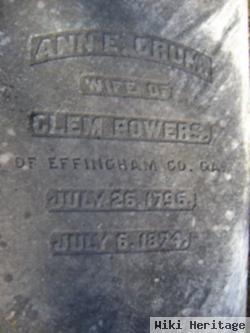 Ann Elizabeth Downs Powers Crum