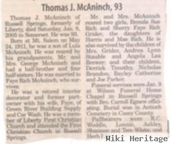 Thomas J Mcaninch