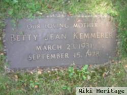 Betty Jean Kemmerer