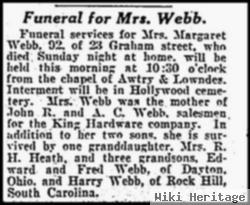 Margaret A. Henry Craig Webb