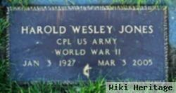 Corp Harold Wesley Jones