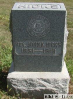 Rev John Kossuth Hicks