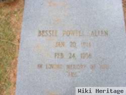 Bessie L "bug" Powell Allen