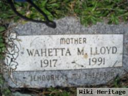 Wahetta M Lloyd