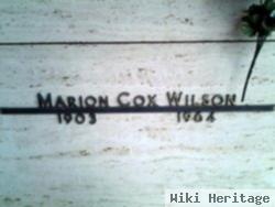 Marion Cox Wilson