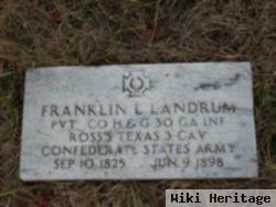 Pvt Franklin L "frank" Landrum