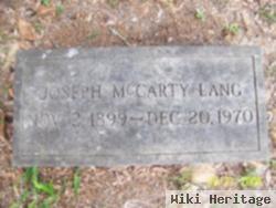 Joseph Mccarty Lang