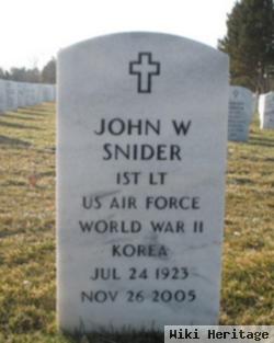 John W Snider