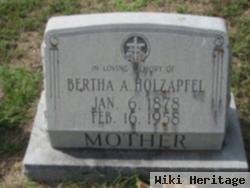 Bertha A. Korth Holzapfel