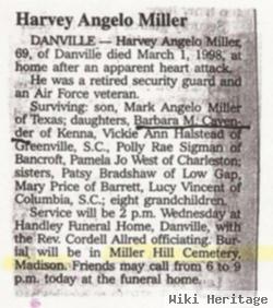 Harvey Angelo Miller