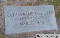 Kathryn Menser Peek