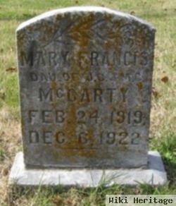 Mary Francis Mccarty