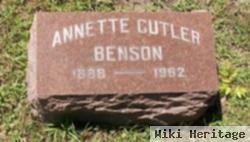 Annette Cutler Benson