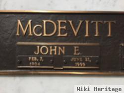 John E Mcdevitt