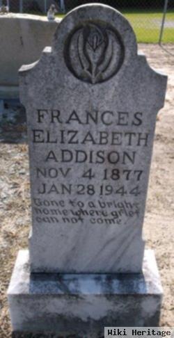 Frances Elizabeth Addison