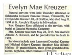 Evelyn Mae Kreuzer