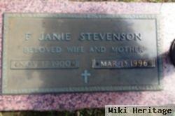 Janie F Stevenson