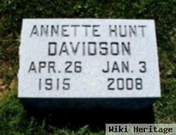 Annette H. Hunt Davidson