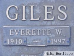 Everette W Giles