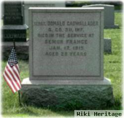 Sgt Donald Cadwallader